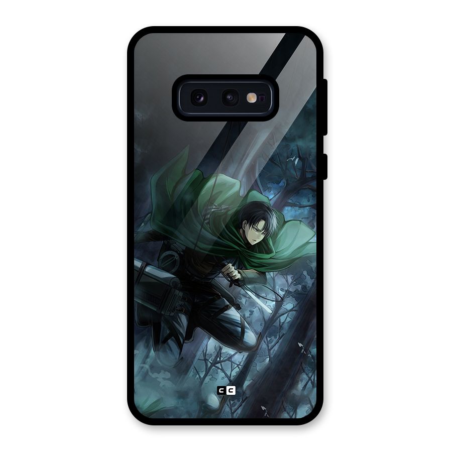 Cool Captain Levi Glass Back Case for Galaxy S10e