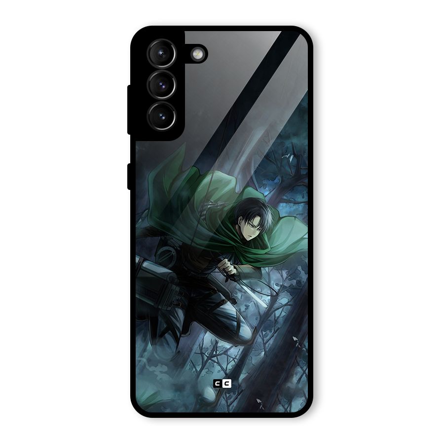 Cool Captain Levi Glass Back Case for Galaxy S21 Plus