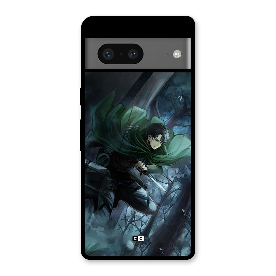 Cool Captain Levi Glass Back Case for Google Pixel 7