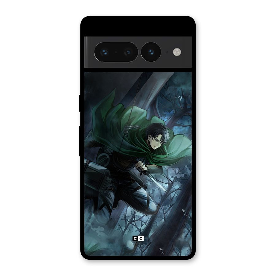 Cool Captain Levi Glass Back Case for Google Pixel 7 Pro