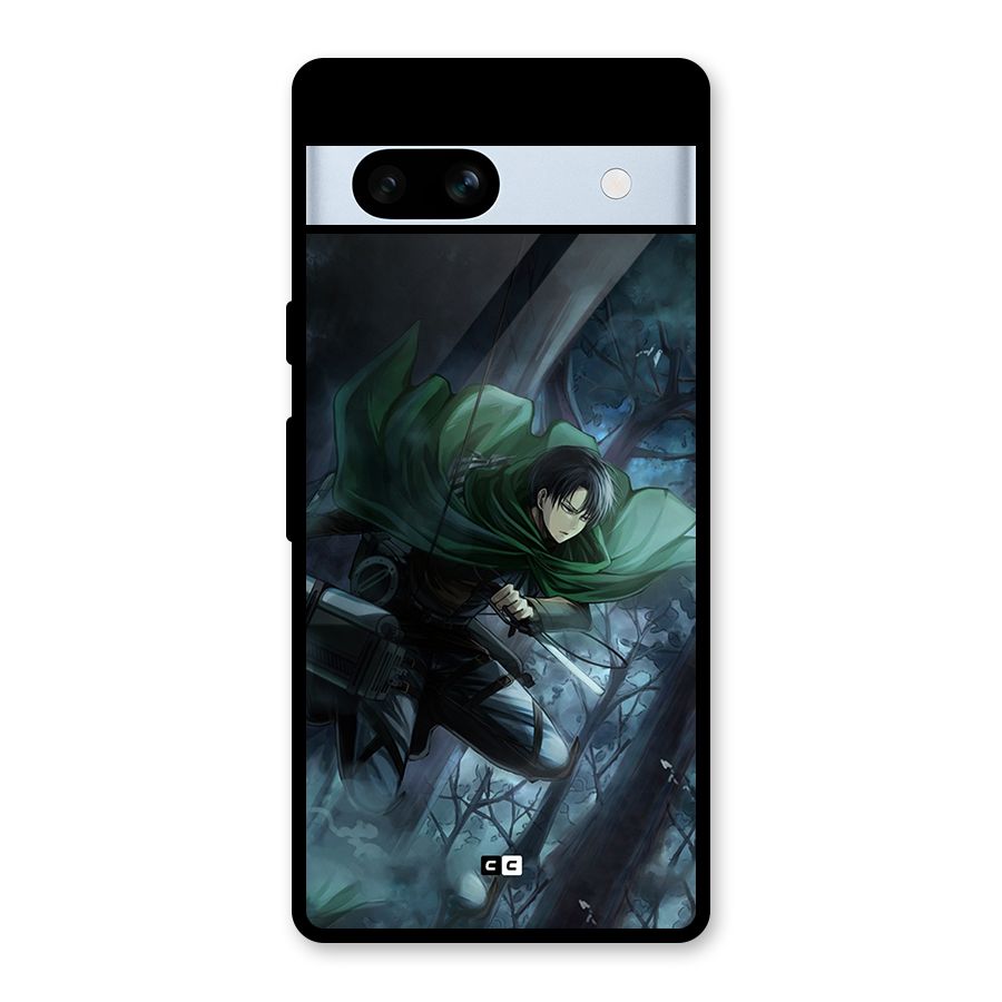 Cool Captain Levi Glass Back Case for Google Pixel 7a