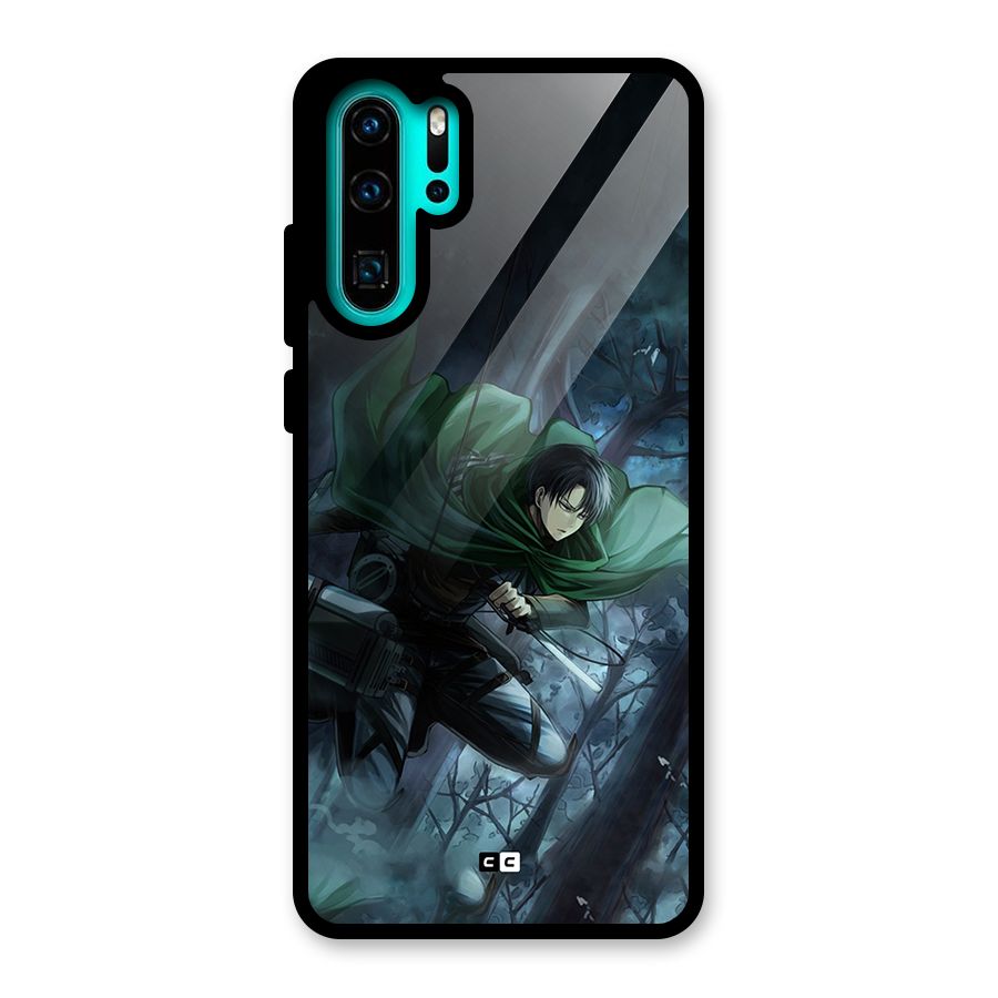 Cool Captain Levi Glass Back Case for Huawei P30 Pro