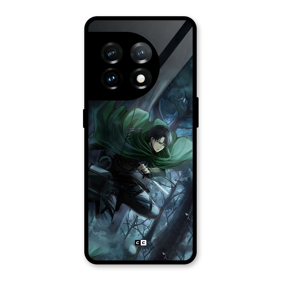 Cool Captain Levi Glass Back Case for OnePlus 11