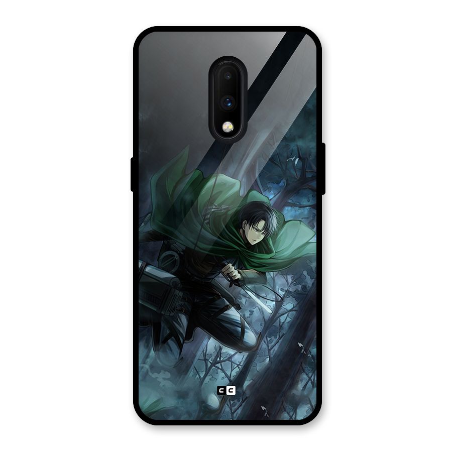 Cool Captain Levi Glass Back Case for OnePlus 7