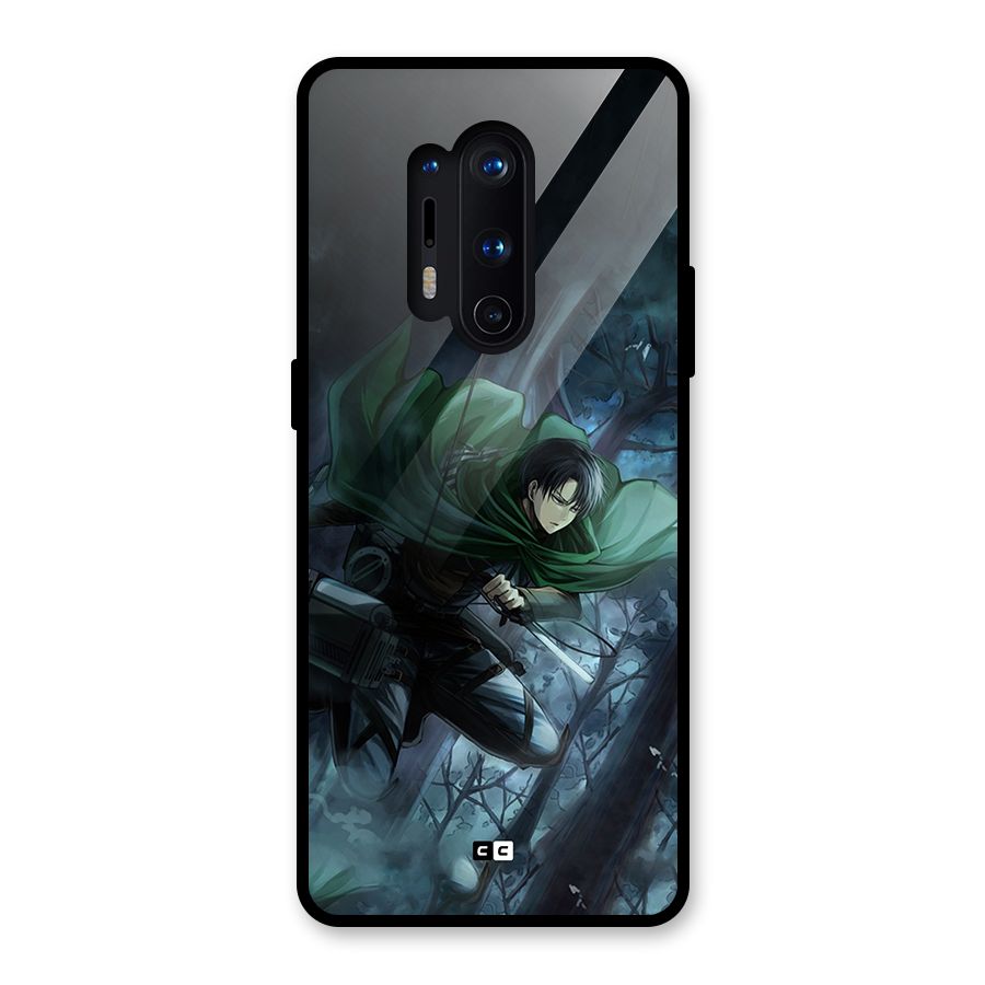 Cool Captain Levi Glass Back Case for OnePlus 8 Pro