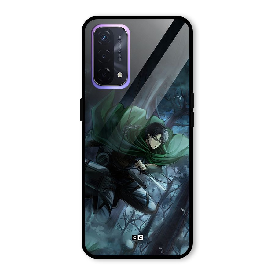 Cool Captain Levi Glass Back Case for Oppo A74 5G