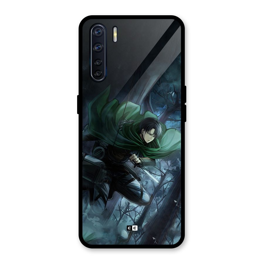 Cool Captain Levi Glass Back Case for Oppo F15