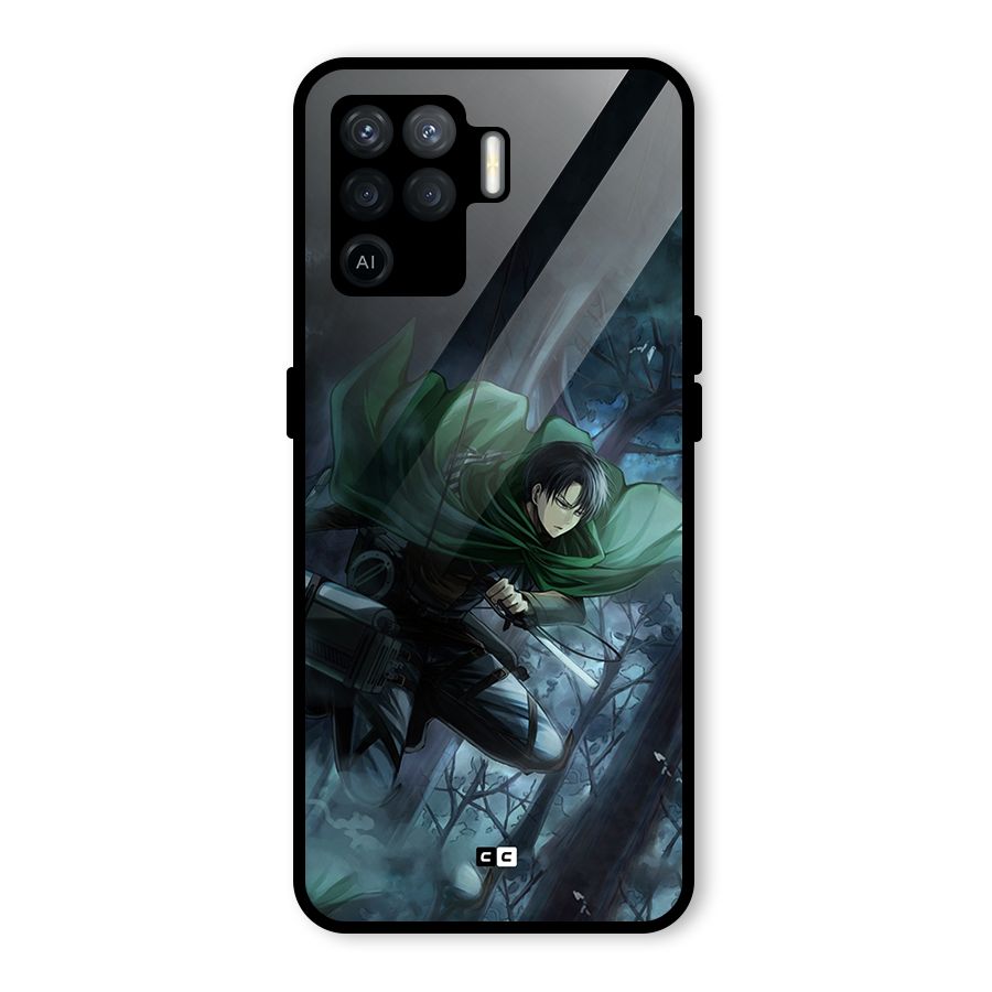 Cool Captain Levi Glass Back Case for Oppo F19 Pro