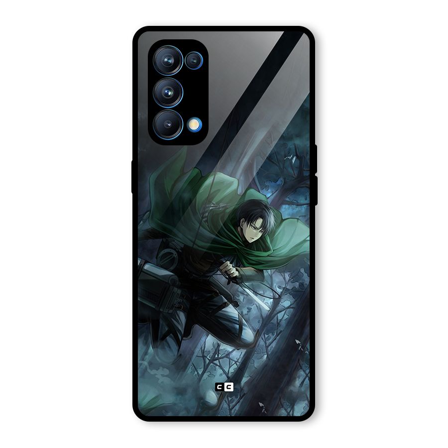 Cool Captain Levi Glass Back Case for Oppo Reno5 Pro 5G