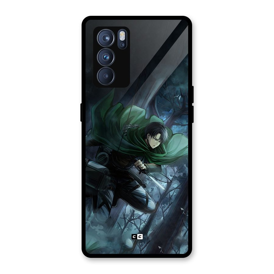 Cool Captain Levi Glass Back Case for Oppo Reno6 Pro 5G