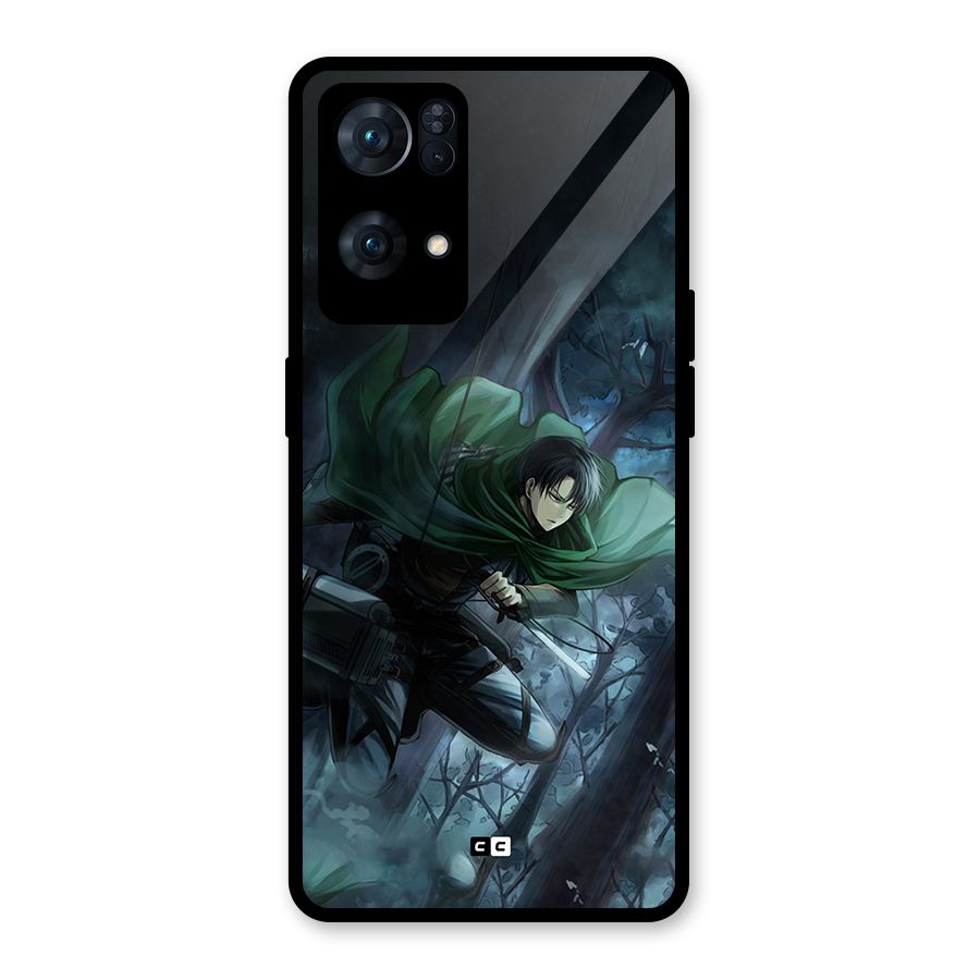 Cool Captain Levi Glass Back Case for Oppo Reno7 Pro 5G