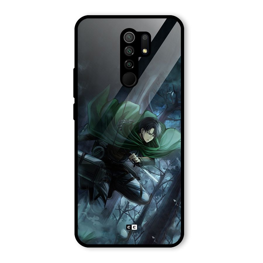 Cool Captain Levi Glass Back Case for Poco M2