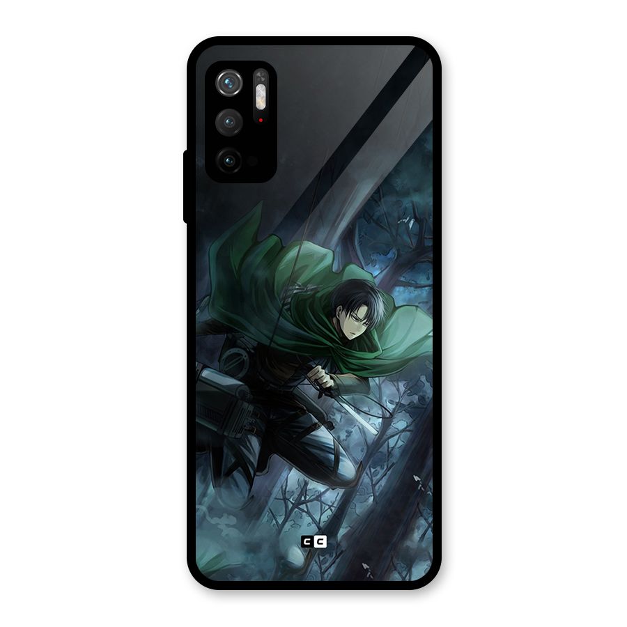 Cool Captain Levi Glass Back Case for Poco M3 Pro 5G