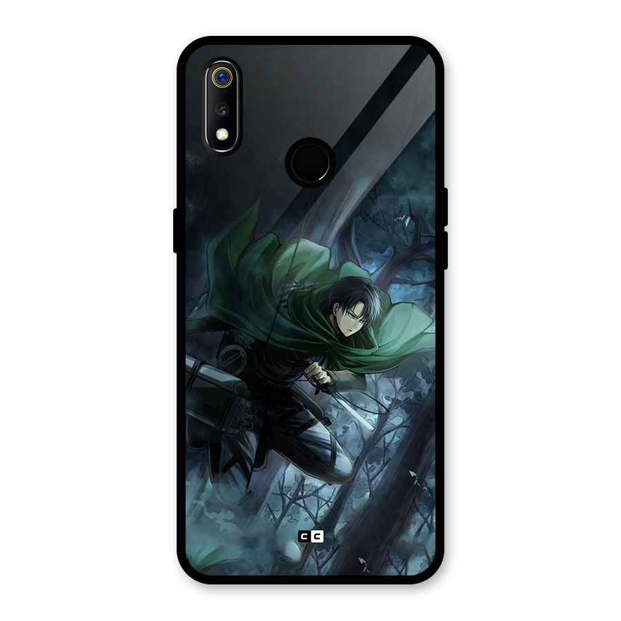 Cool Captain Levi Glass Back Case for Realme 3