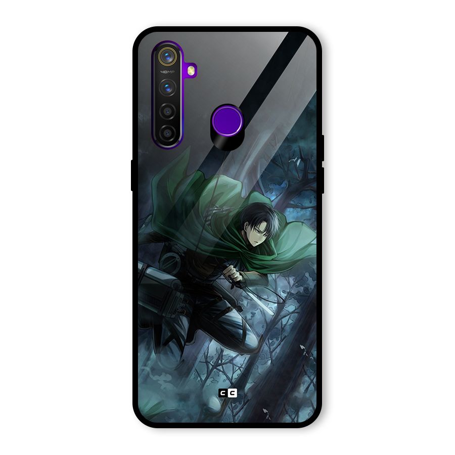 Cool Captain Levi Glass Back Case for Realme 5 Pro