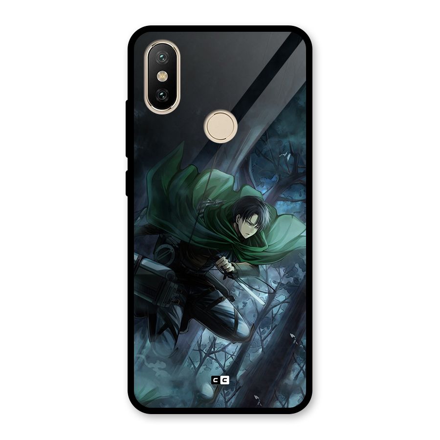Cool Captain Levi Glass Back Case for Redmi A2