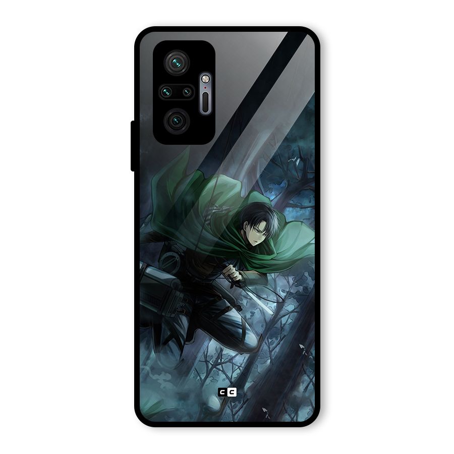 Cool Captain Levi Glass Back Case for Redmi Note 10 Pro