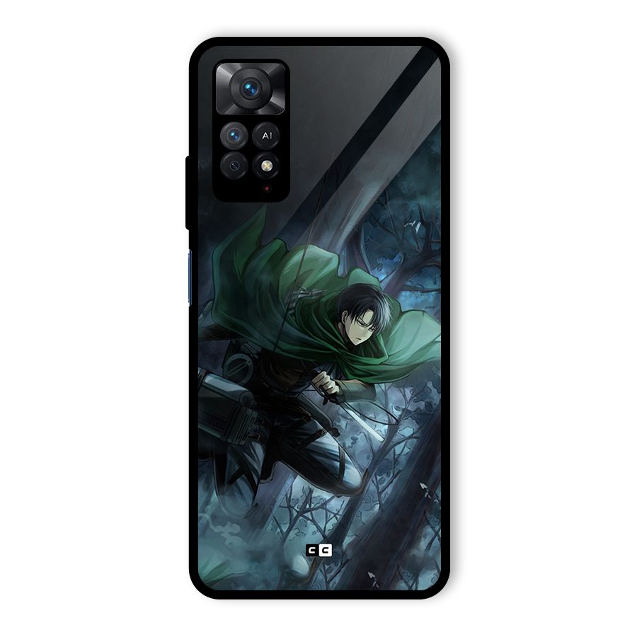 Cool Captain Levi Glass Back Case for Redmi Note 11 Pro