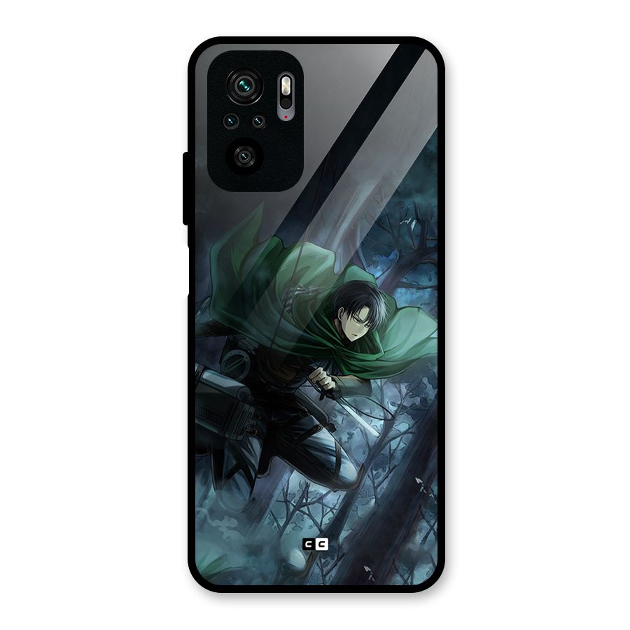 Cool Captain Levi Glass Back Case for Redmi Note 11 SE