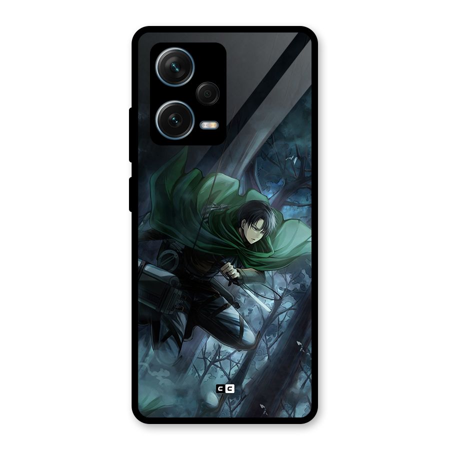 Cool Captain Levi Glass Back Case for Redmi Note 12 Pro Plus 5G
