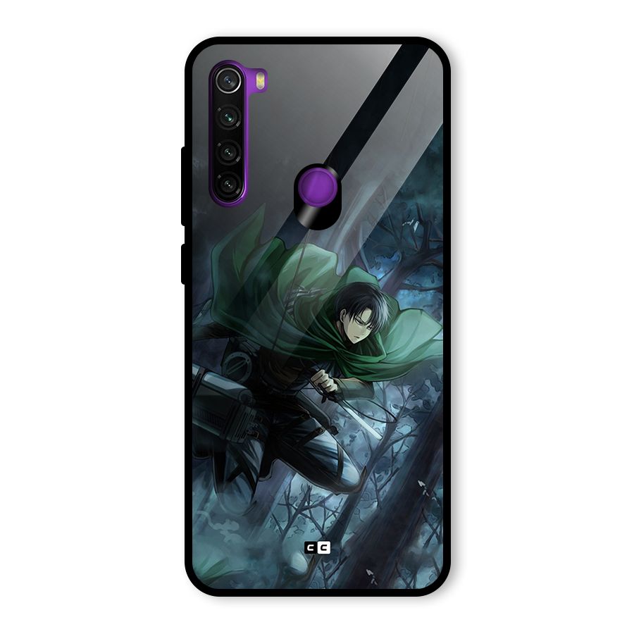 Cool Captain Levi Glass Back Case for Redmi Note 8