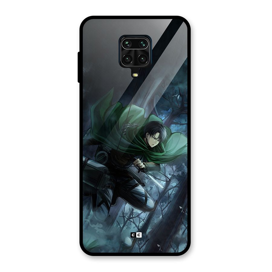 Cool Captain Levi Glass Back Case for Redmi Note 9 Pro