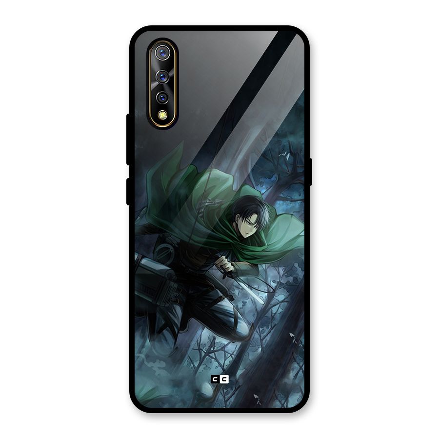 Cool Captain Levi Glass Back Case for Vivo S1