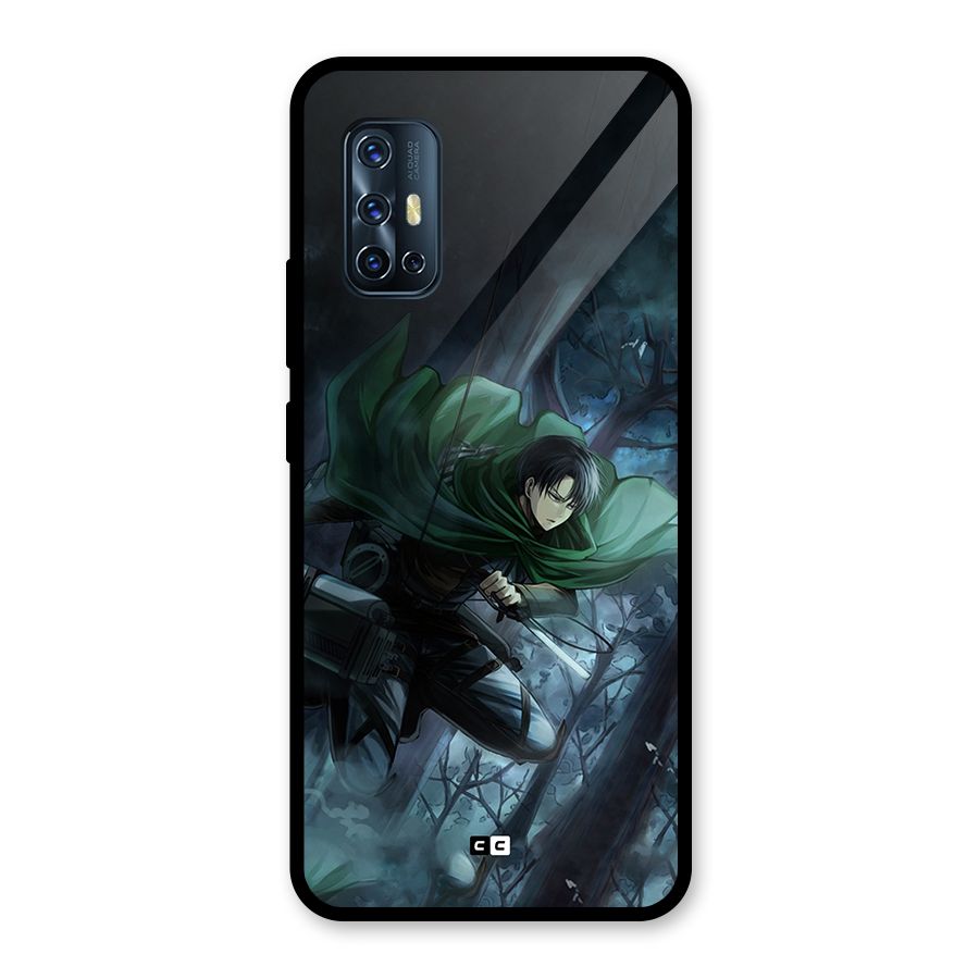 Cool Captain Levi Glass Back Case for Vivo V17