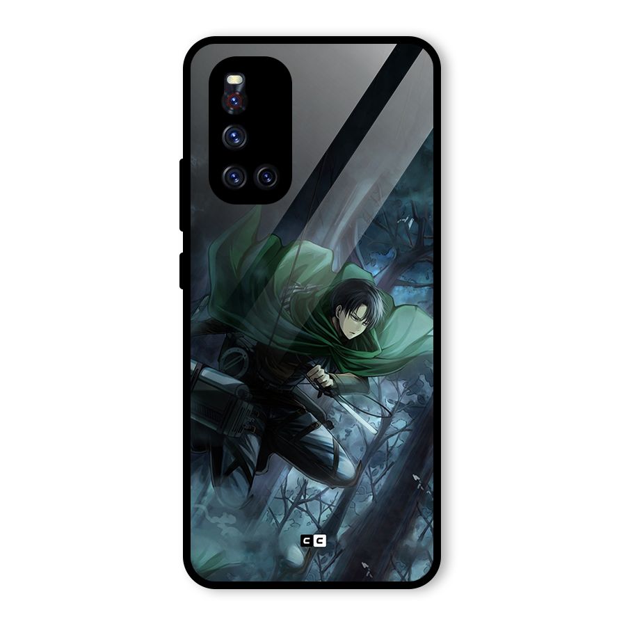 Cool Captain Levi Glass Back Case for Vivo V19