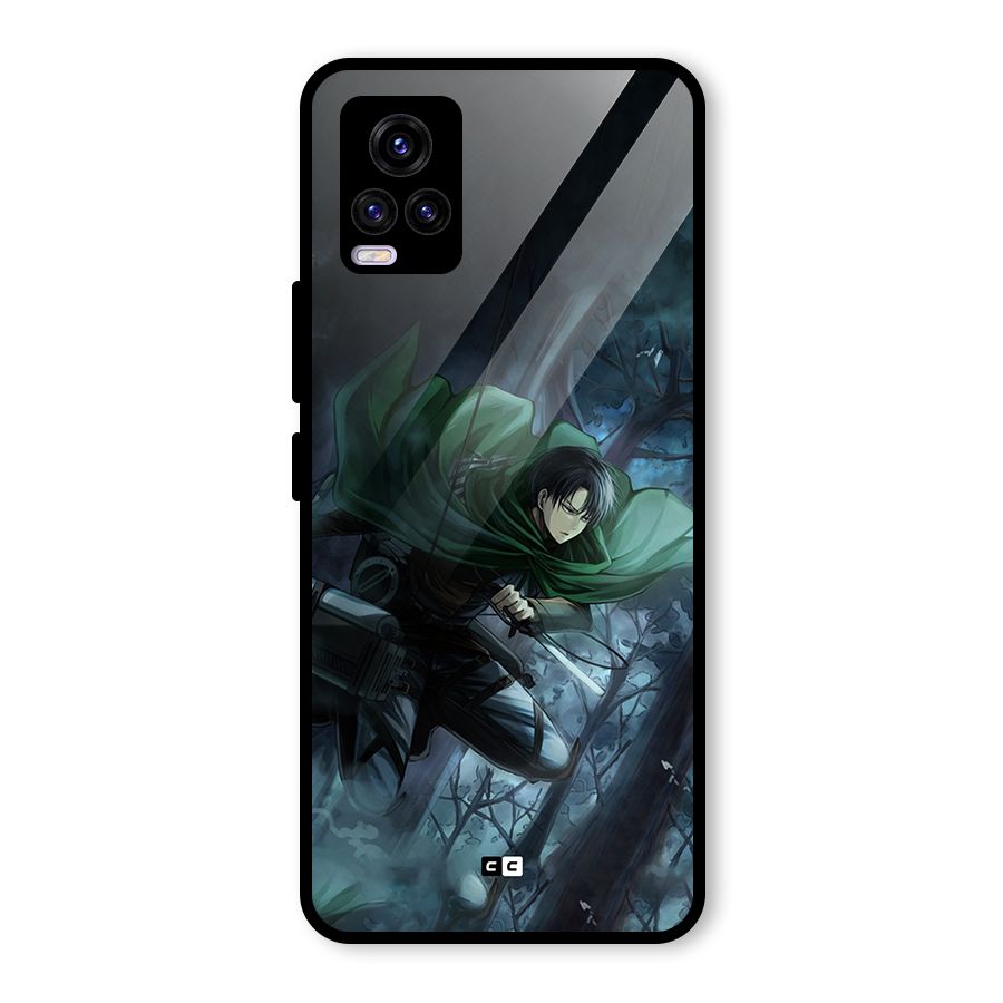Cool Captain Levi Glass Back Case for Vivo V20
