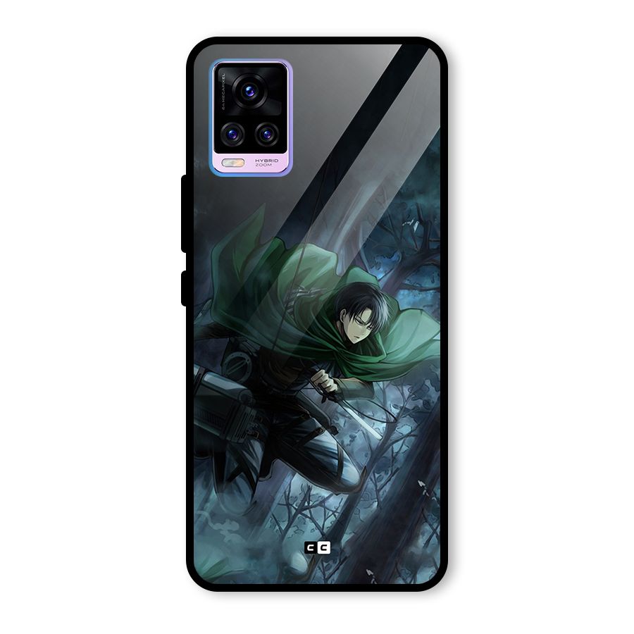 Cool Captain Levi Glass Back Case for Vivo V20 Pro
