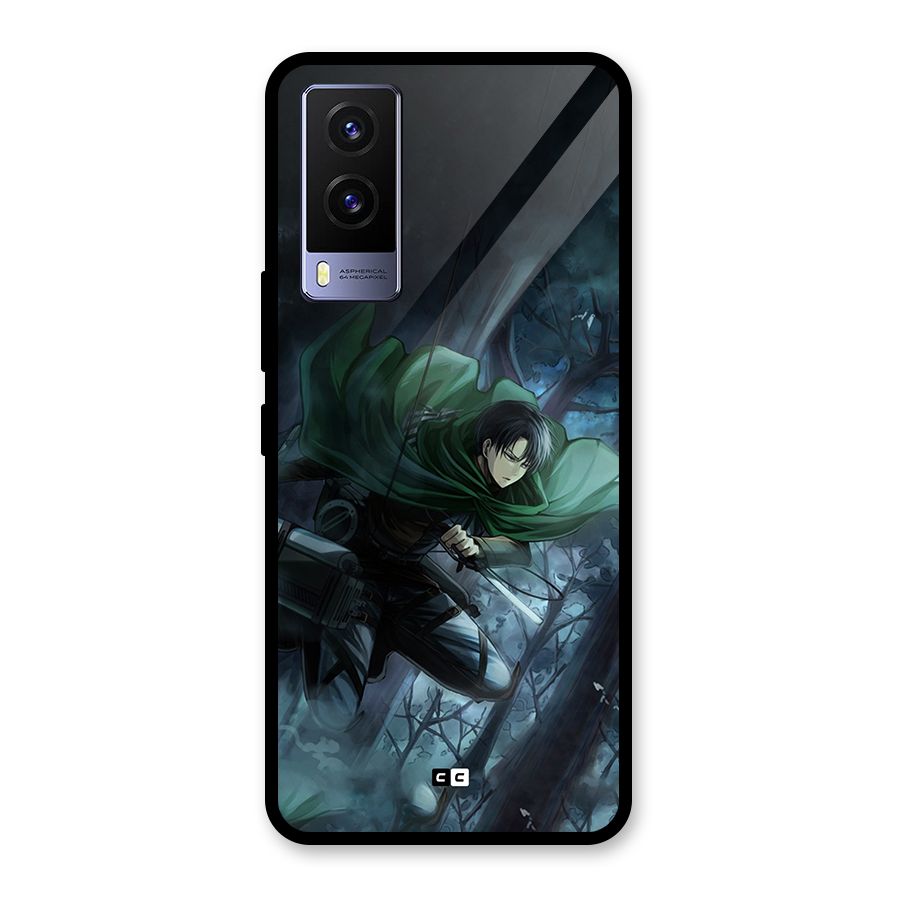 Cool Captain Levi Glass Back Case for Vivo V21e 5G