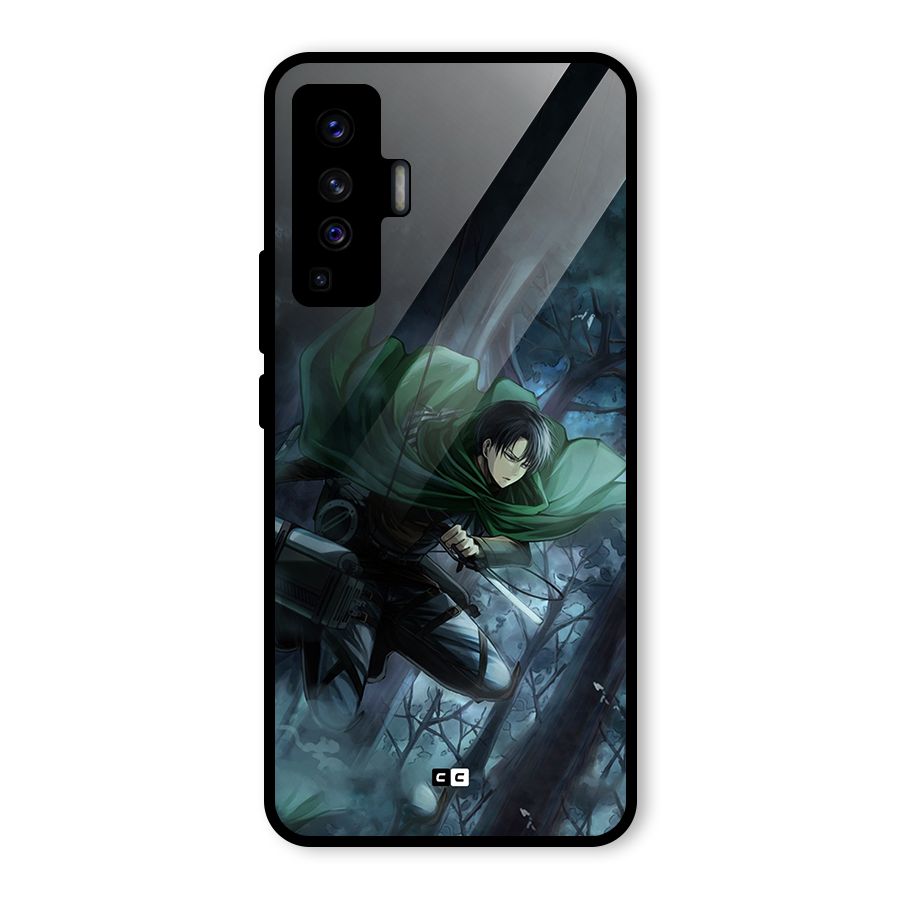 Cool Captain Levi Glass Back Case for Vivo X50