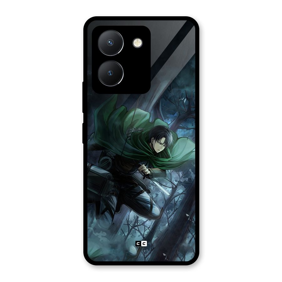 Cool Captain Levi Glass Back Case for Vivo Y36