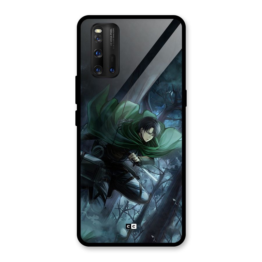 Cool Captain Levi Glass Back Case for Vivo iQOO 3