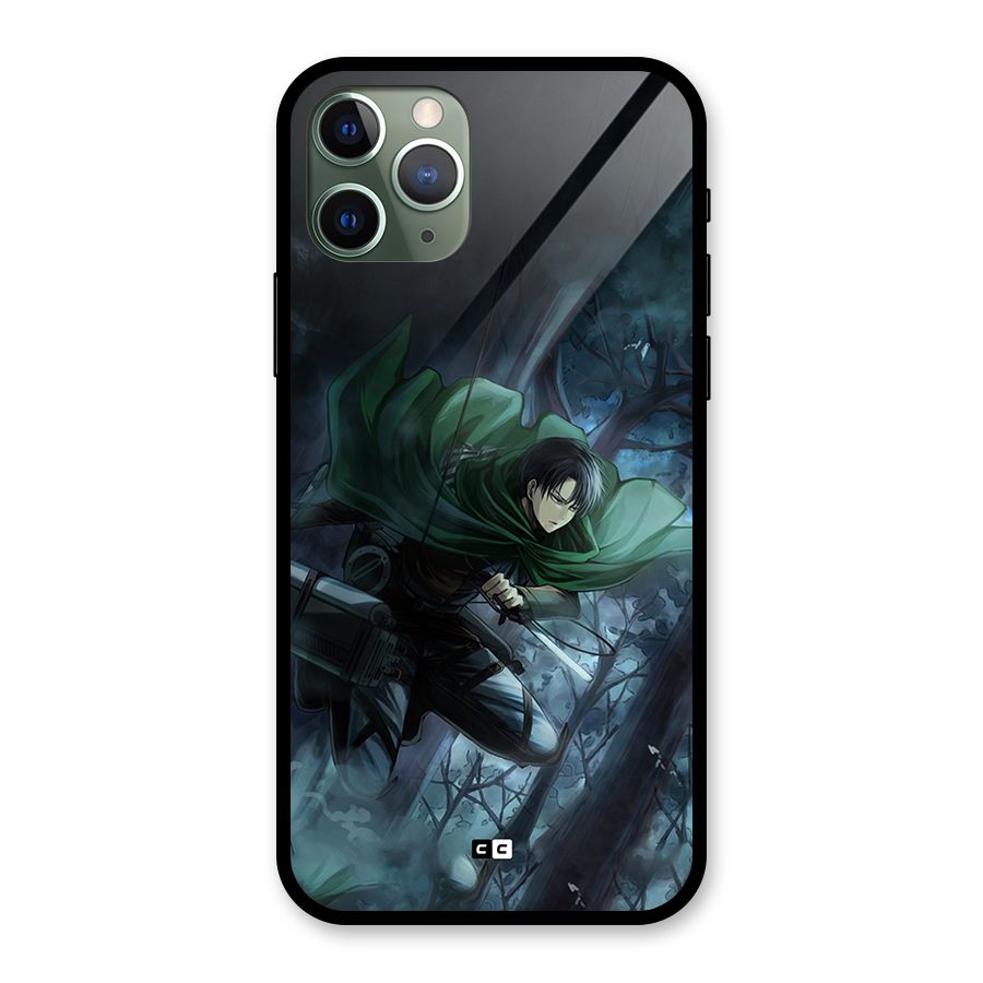 Cool Captain Levi Glass Back Case for iPhone 11 Pro