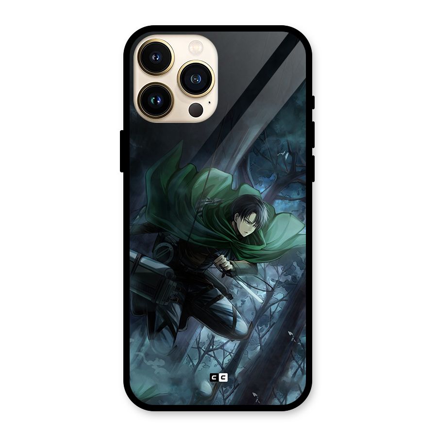 Cool Captain Levi Glass Back Case for iPhone 13 Pro Max