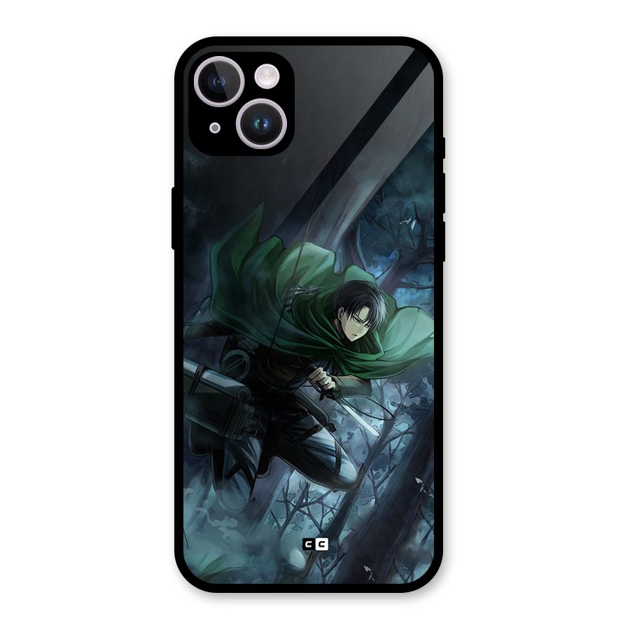 Cool Captain Levi Glass Back Case for iPhone 14 Plus