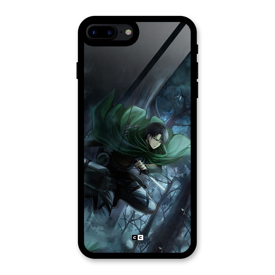 Cool Captain Levi Glass Back Case for iPhone 8 Plus