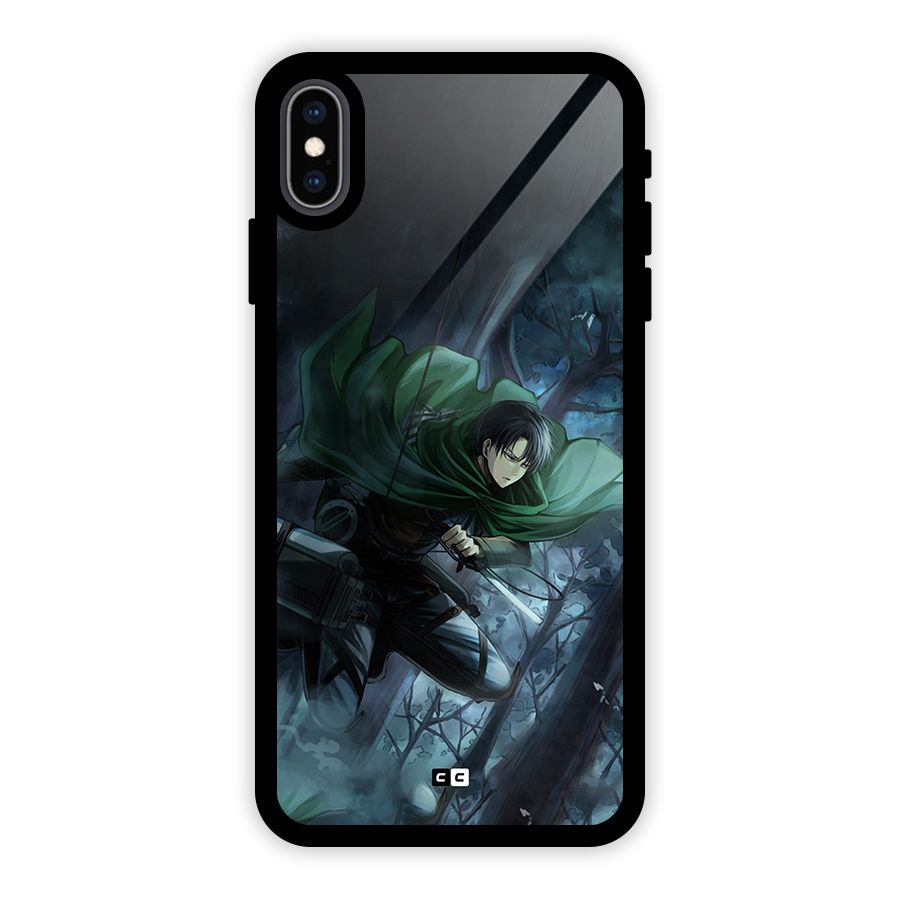 Cool Captain Levi Glass Back Case for iPhone XS Max