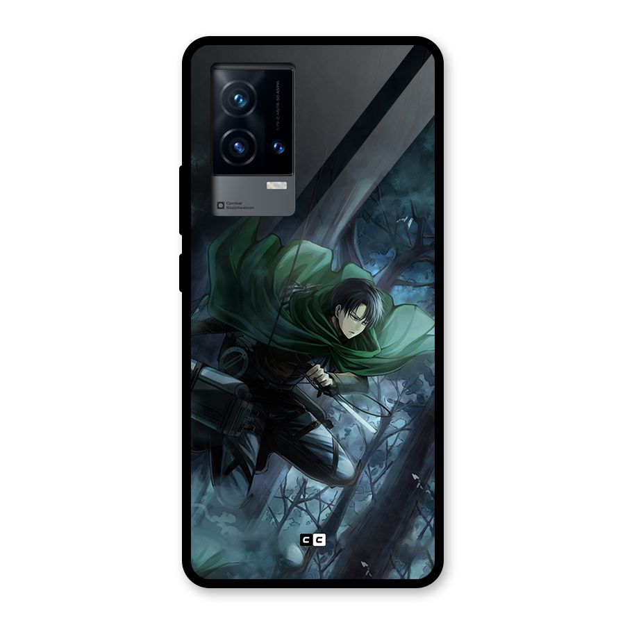 Cool Captain Levi Glass Back Case for iQOO 9 5G