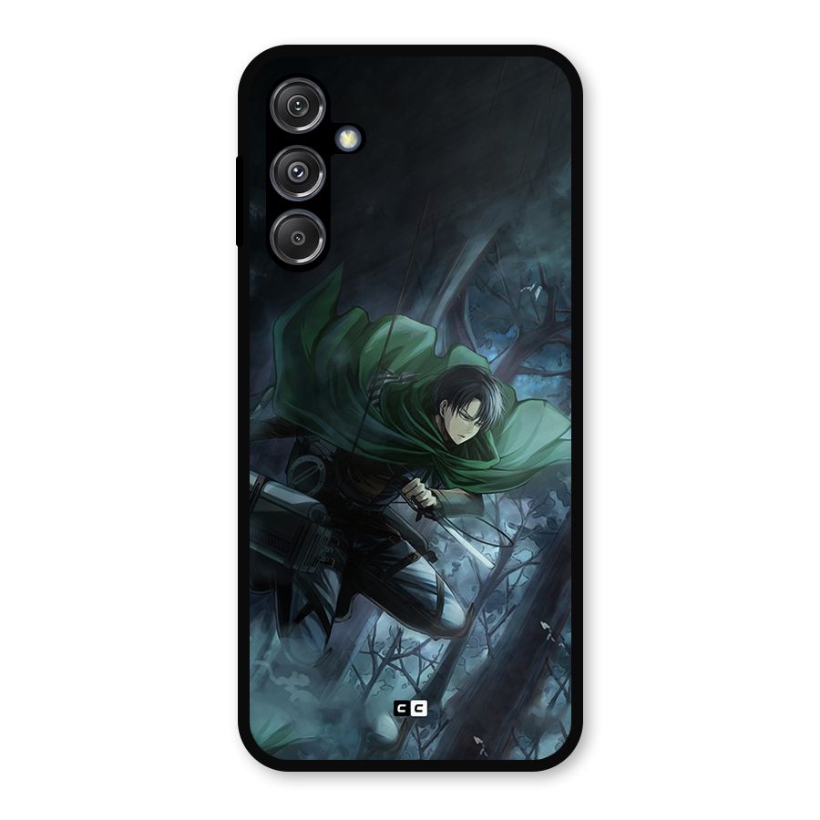 Cool Captain Levi Metal Back Case for Galaxy M34 5G