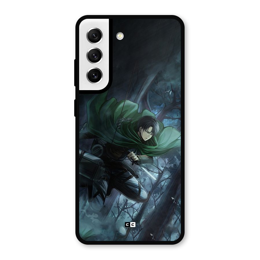 Cool Captain Levi Metal Back Case for Galaxy S21 FE 5G