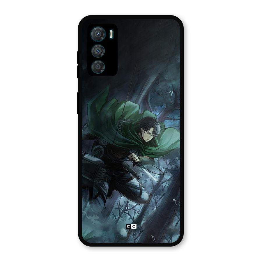 Cool Captain Levi Metal Back Case for Moto G42
