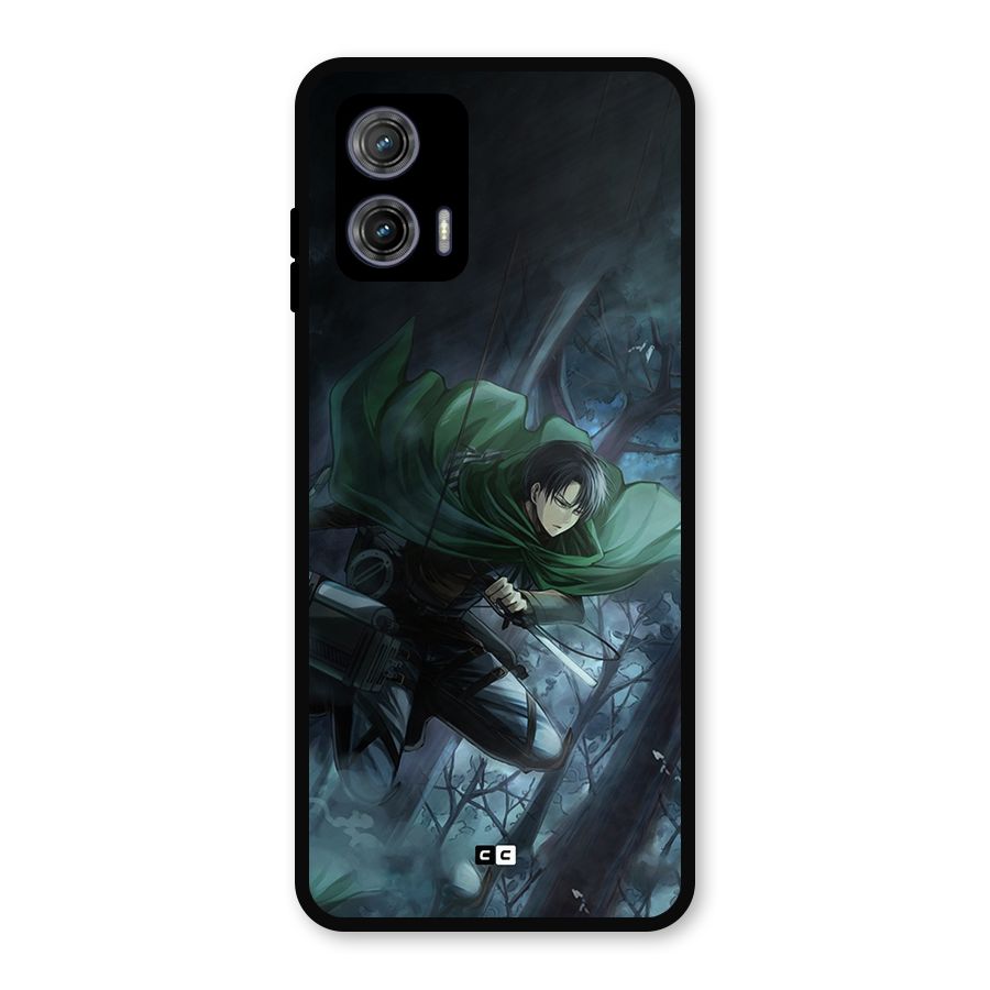 Cool Captain Levi Metal Back Case for Moto G73