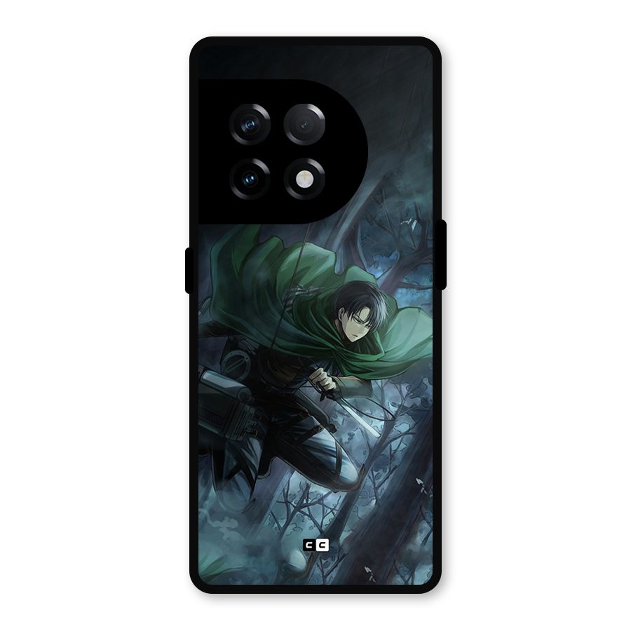 Cool Captain Levi Metal Back Case for OnePlus 11R