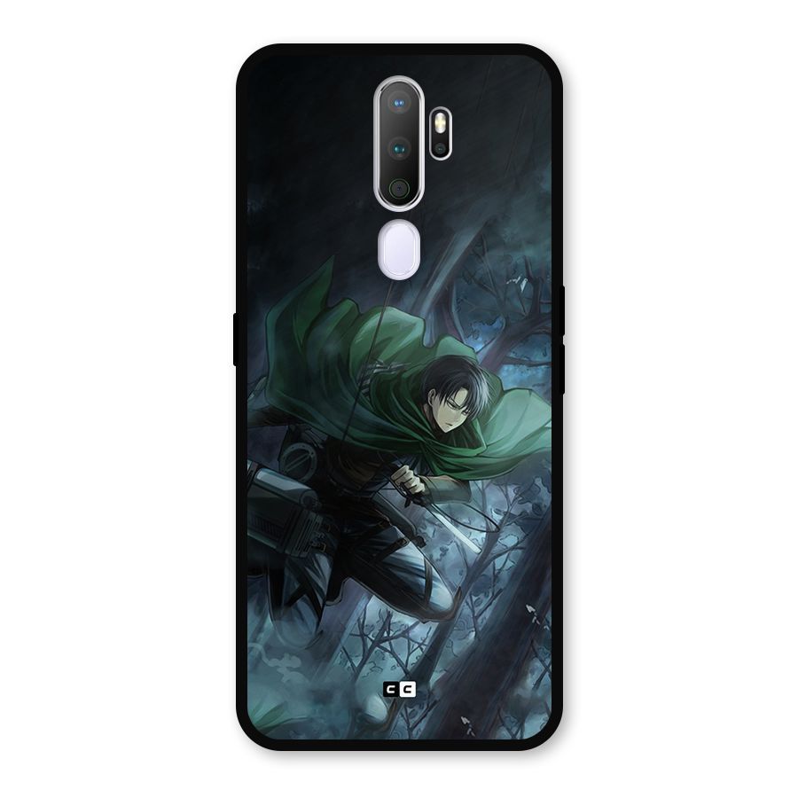 Cool Captain Levi Metal Back Case for Oppo A5 (2020)