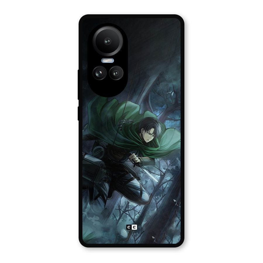 Cool Captain Levi Metal Back Case for Oppo Reno10 Pro