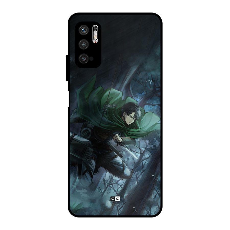 Cool Captain Levi Metal Back Case for Poco M3 Pro 5G