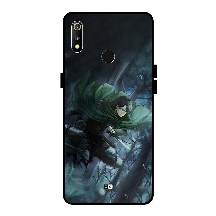Cool Captain Levi Metal Back Case for Realme 3